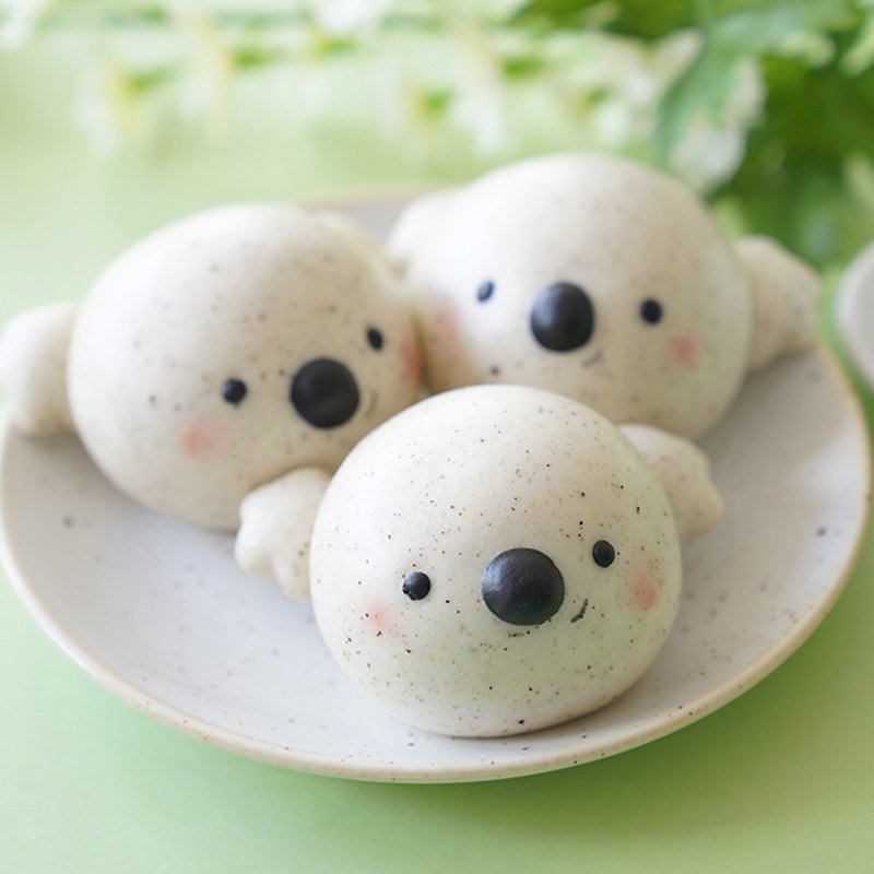 Miki Mantou Hug Koala Fresh Milk Sesame Buns 6pcs - Other - Other Materials 