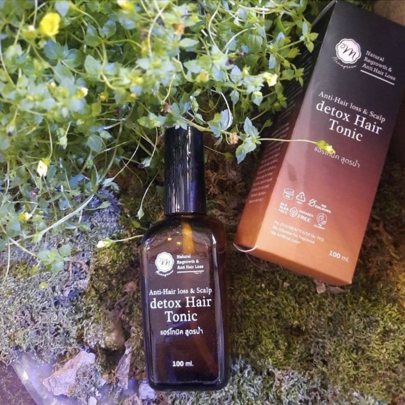 【有機養髮解方】頭皮滋養草本健髮液 改善掉髮黃金梳理毛囊頭皮 - 護髮素 - 精油 金色