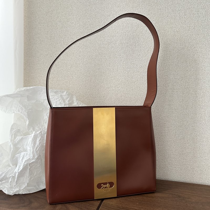 CELINE 塞琳 Vintage 馬車 Hobo 肩背包 - 側背包/斜背包 - 真皮 咖啡色