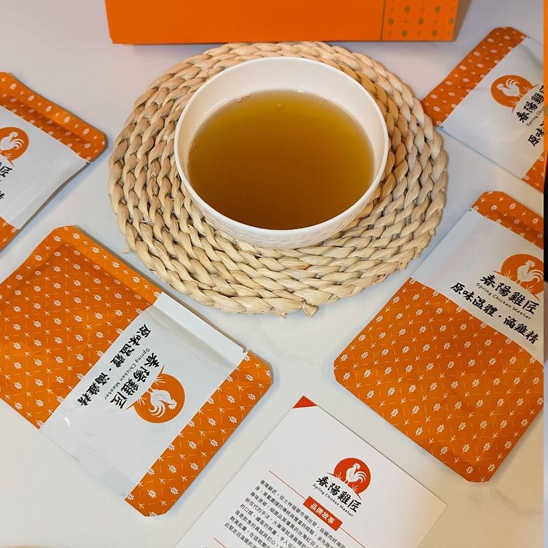 [Chunyang Chicken Maker] Eco-friendly Pack Technology Original Flavored Body Warming Chicken Essence 50 pieces (60ml*50 pieces) (normal temperature) - อาหารเสริมและผลิตภัณฑ์สุขภาพ - อาหารสด สีส้ม