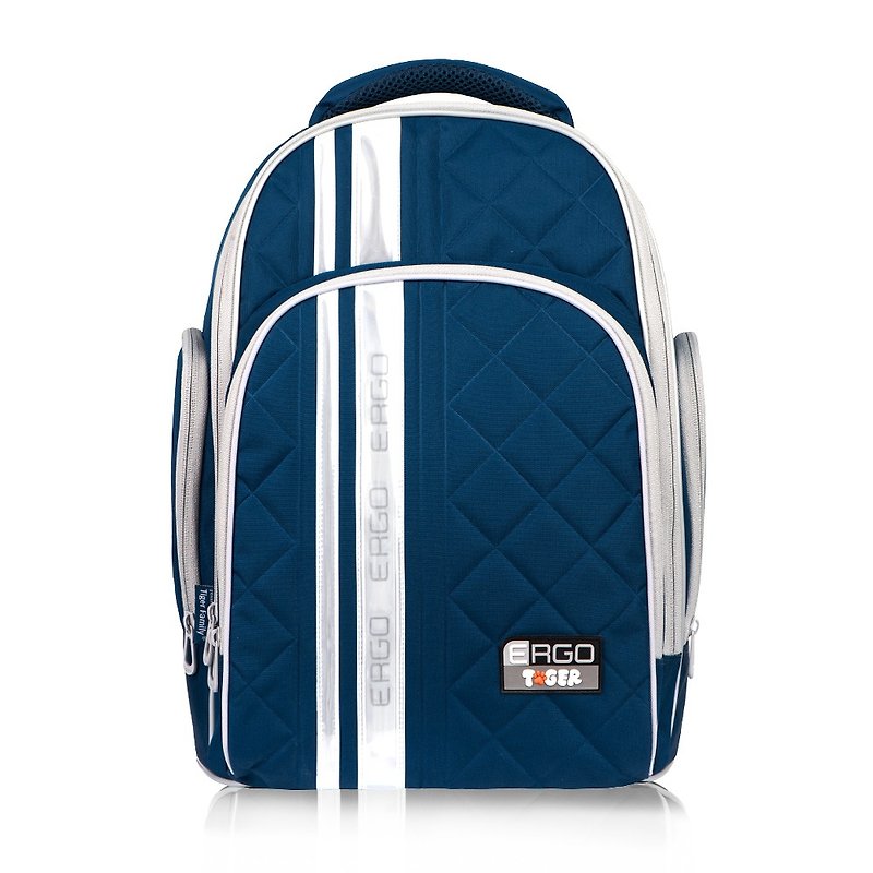 Tiger Family Rainbow Ultra Lightweight Ridge Bag + Stationery Bag + Pencil Case - Lake Blue - กระเป๋าเป้สะพายหลัง - วัสดุกันนำ้ สีน้ำเงิน