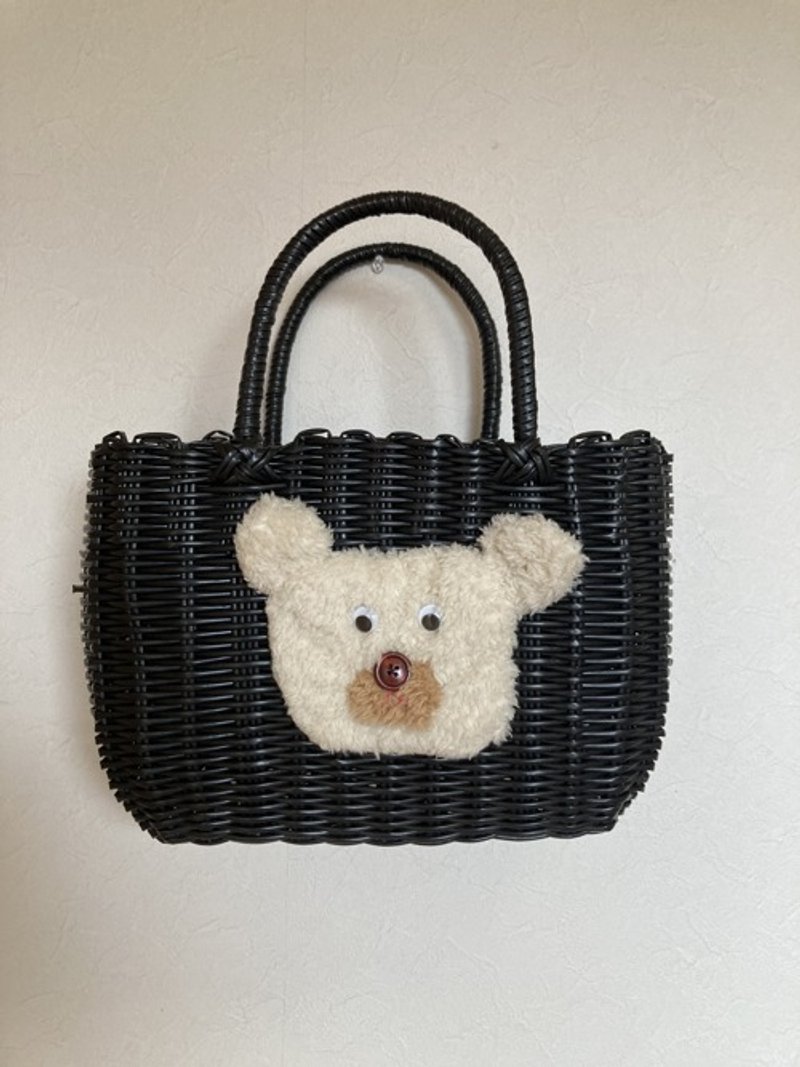 Basket bag polar bear - Handbags & Totes - Cotton & Hemp 