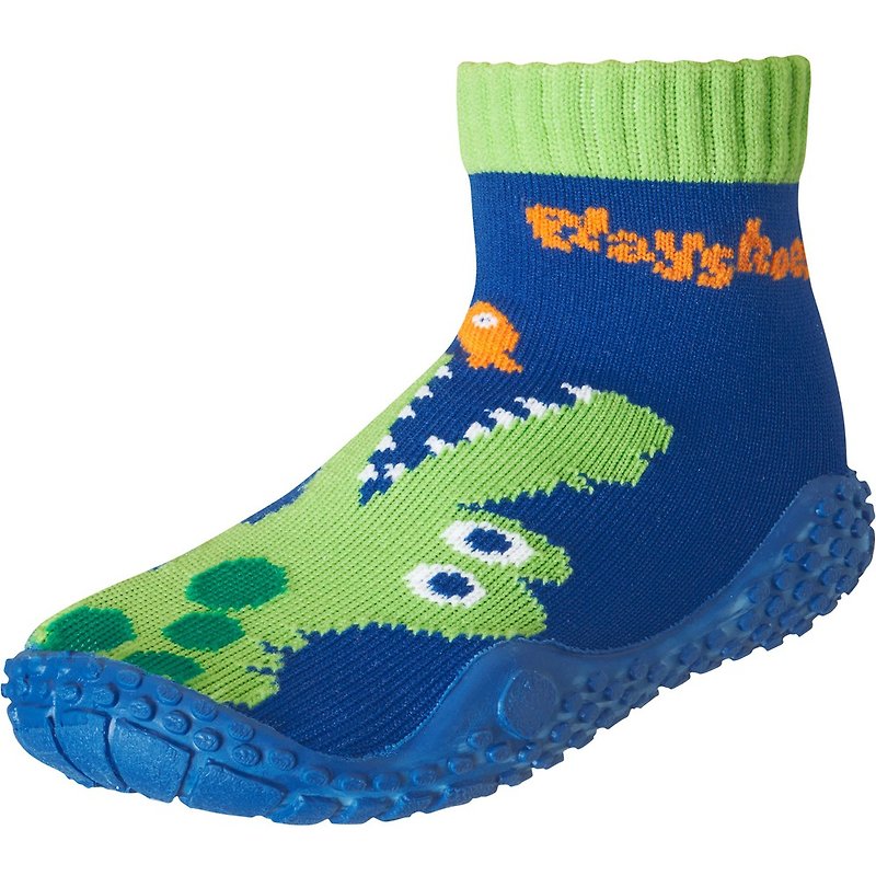 德國PlayShoes 抗UV水陸兩用沙灘兒童襪鞋-鱷魚 - 兒童泳衣 - 尼龍 藍色