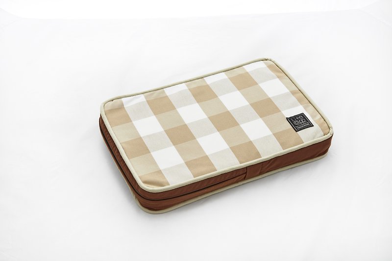 Lifeapp 睡墊替換布套 --- XS_W45xD30xH5cm (棕白格)不含睡墊 - 寵物床墊/床褥 - 其他材質 咖啡色