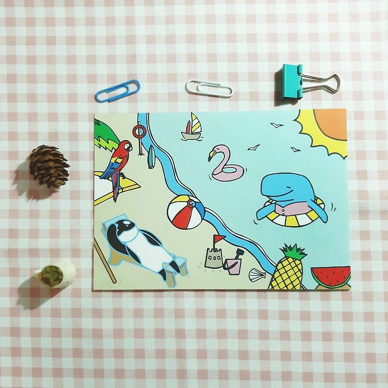 Seaside / postcard - การ์ด/โปสการ์ด - กระดาษ หลากหลายสี