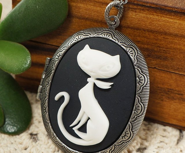 猫柄カメオ ネックレス | BIJOUX KIQUE