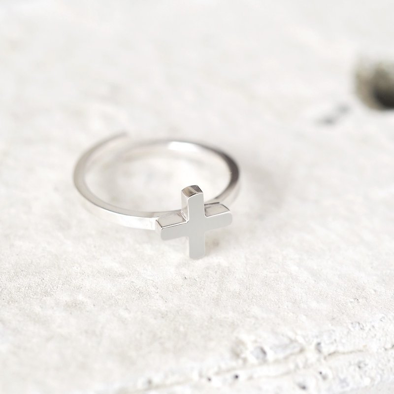 Mini cross ring Silver 925 - General Rings - Other Metals Silver