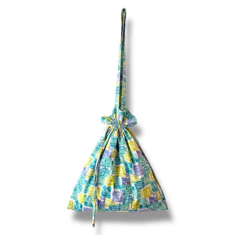 Big Drawstring Tote Bag - 側背包/斜背包 - 棉．麻 多色