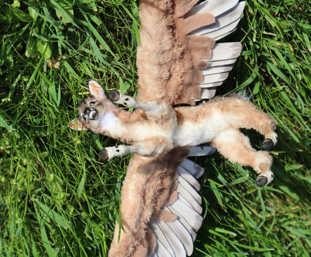 妖精？猫？鹿？うさぎ？架空空想生物人形 アートドールハンドメイド(説明欄必読) 妖精？猫？鹿？うさぎ？架空空想生物人形 アートドール