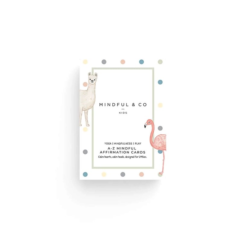 A-Z英文正念學習圖卡 Mindful & Co Kids - 卡片/明信片 - 其他材質 多色