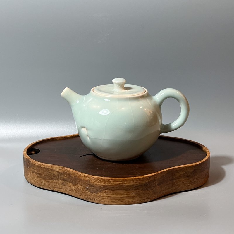 溫潤天青瓷土茶壺 / 極品青瓷 / 小平凡手作 - 茶壺/茶杯/茶具 - 陶 
