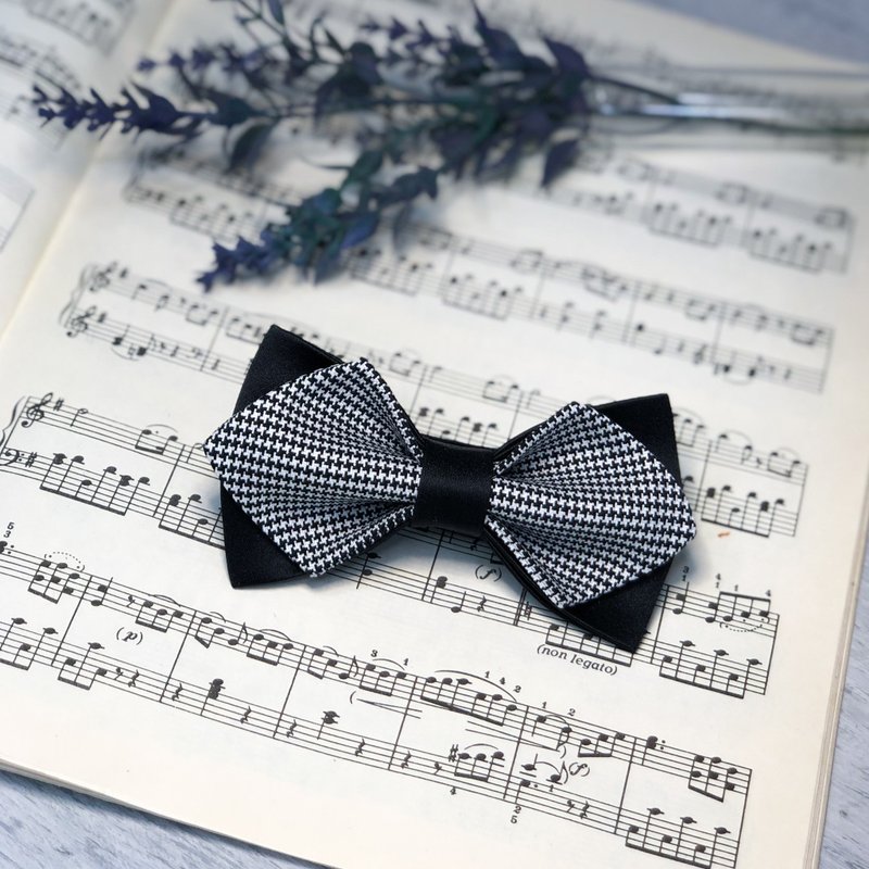 Polka Dot Bow Tie - 50th Anniversary Gift - Men Retirement Gifts - Bow Ties & Ascots - Wool Black