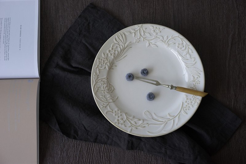 The French Dessert Plate - Plates & Trays - Porcelain Khaki