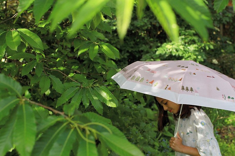 CK小鎮- Fion Stewart插畫折傘- 晴雨兩用 - 雨傘/雨衣 - 聚酯纖維 
