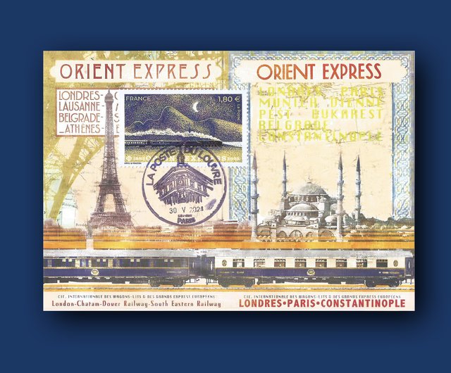 オリエント急行オリジナル絵カード - ショップ postcardtaiwan はがき