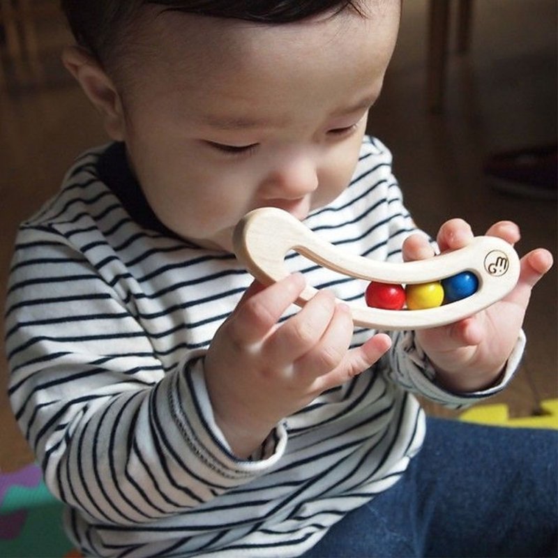 【Mastro Geppetto】Japanese log coordinated development toys-Wandoujia (two colors) - ของเล่นเด็ก - ไม้ หลากหลายสี