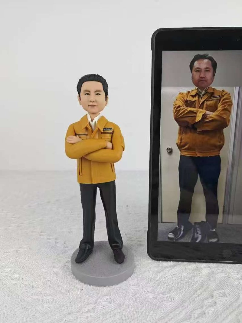 客制化人物公仔 人偶 3D人像畫 似顏繪 肖像 定制 生日 紀念 禮物 - 公仔/玩偶 - 黏土 多色