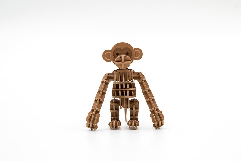 Jigzle® 3D three-dimensional jigsaw puzzle series | Paper Monkey Puzzle | super healing - งานไม้/ไม้ไผ่/ตัดกระดาษ - กระดาษ 