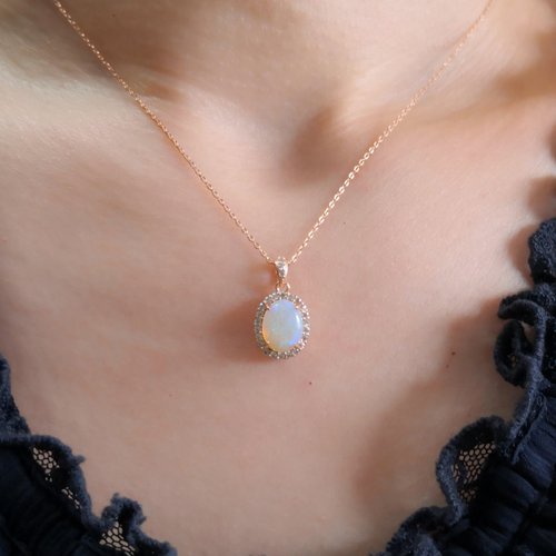 クリスタルオパール　化石 シルバー ペンダント jewel planet 公式サイト / 【代行販売】OPAL'S EYE. PT900