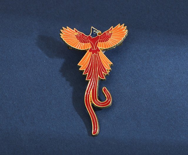 Phoenix Bird Pin Brooch Pendant