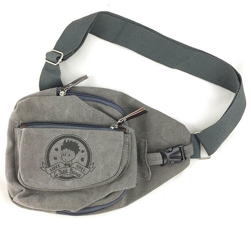 The Little Prince Classic authorization - [Messenger Bag - gray iron] (large) - Messenger Bags & Sling Bags - Cotton & Hemp Gray