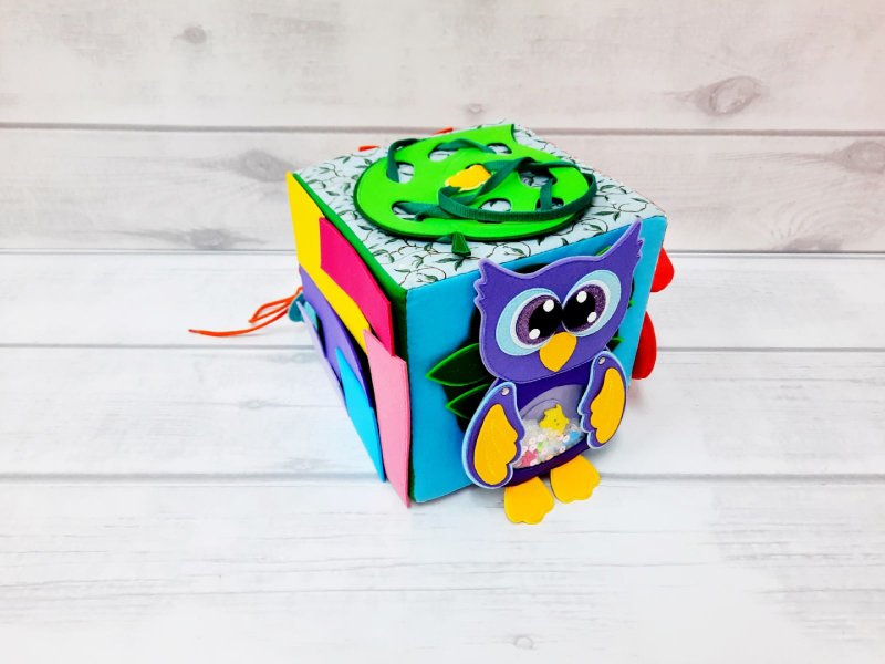 Soft cube for baby development, Tactile sensory toy - 寶寶/兒童玩具/玩偶 - 其他材質 多色