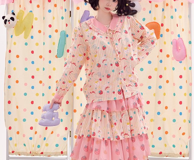 水玉、ウサギ、クマとフリルかわいいPINK HOUSE 水玉、ウサギ、クマとフリルかわいいPINK HOUSE