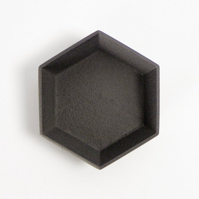 墨岳系列 - 六角小盤(附戒指錐) - 裝飾/擺設  - 其他材質 黑色