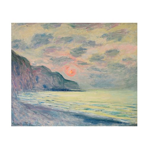 印象派絵画】モネ：夕焼け、霧、ブーヴィル - ショップ LIGHTO