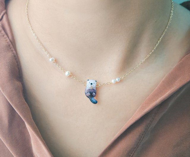 ぽん子レジンネックレスNo.1015 1759.スワロ入り♡ しずく型レジンネックレス♡ - メルカリ