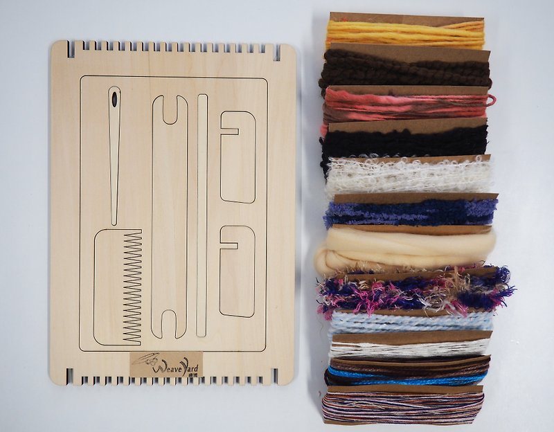 DIY Weaving Kit Set for Beginner - Knitting, Embroidery, Felted Wool & Sewing - Cotton & Hemp Multicolor