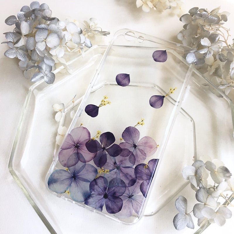 雨後春筍(紫色版)   繡球花手機殼 - 手機殼/手機套 - 植物．花 紫色