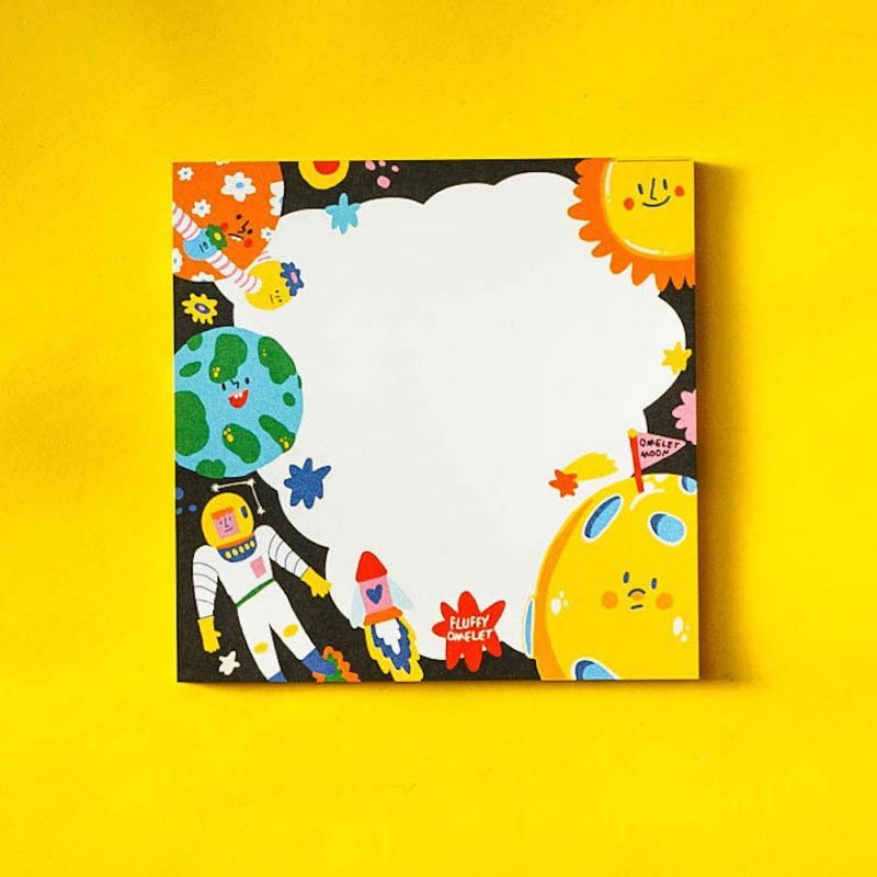 COSMIC CLUB MEMO PAD - 便條紙/便利貼 - 紙 黑色