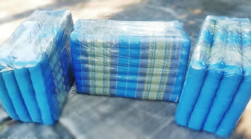 Thai 4 fold kapok floor mattress, yoga mattress, Thailand mattress OTOP product - 枕頭/抱枕 - 棉．麻 紅色
