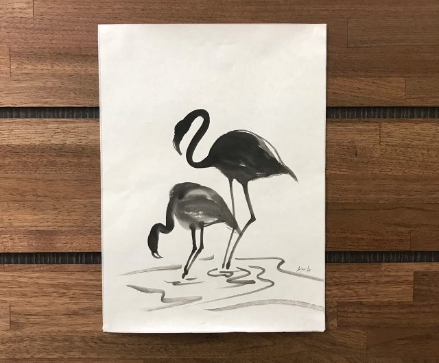 北海道動物の帯広動物園水墨画は毎日 - ショップ BA,TU ポスター