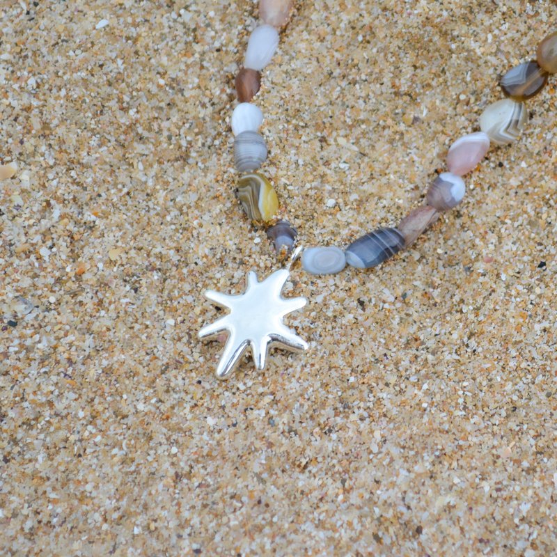 Inner Core - Carnelian Necklace - Necklaces - Silver Silver