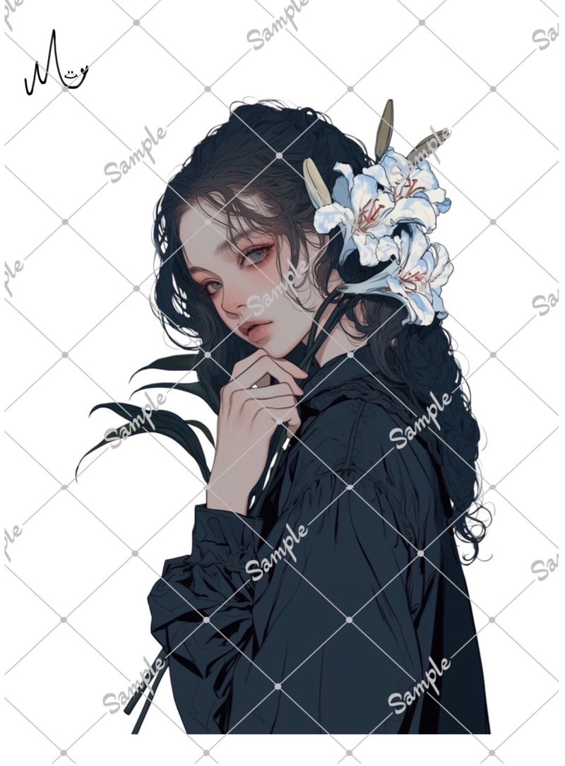 オリジナル人物ステッカー - 貼紙 - 紙 