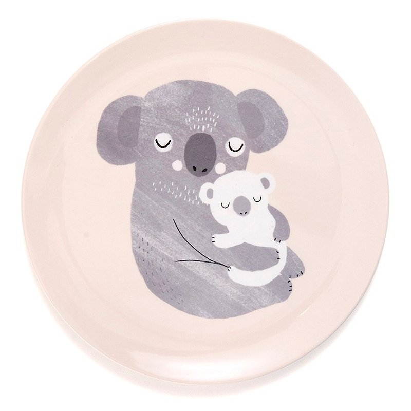【絕版出清】荷蘭Petit Monkey 療癒無尾熊點心盤 - 兒童餐具/餐盤 - 塑膠 