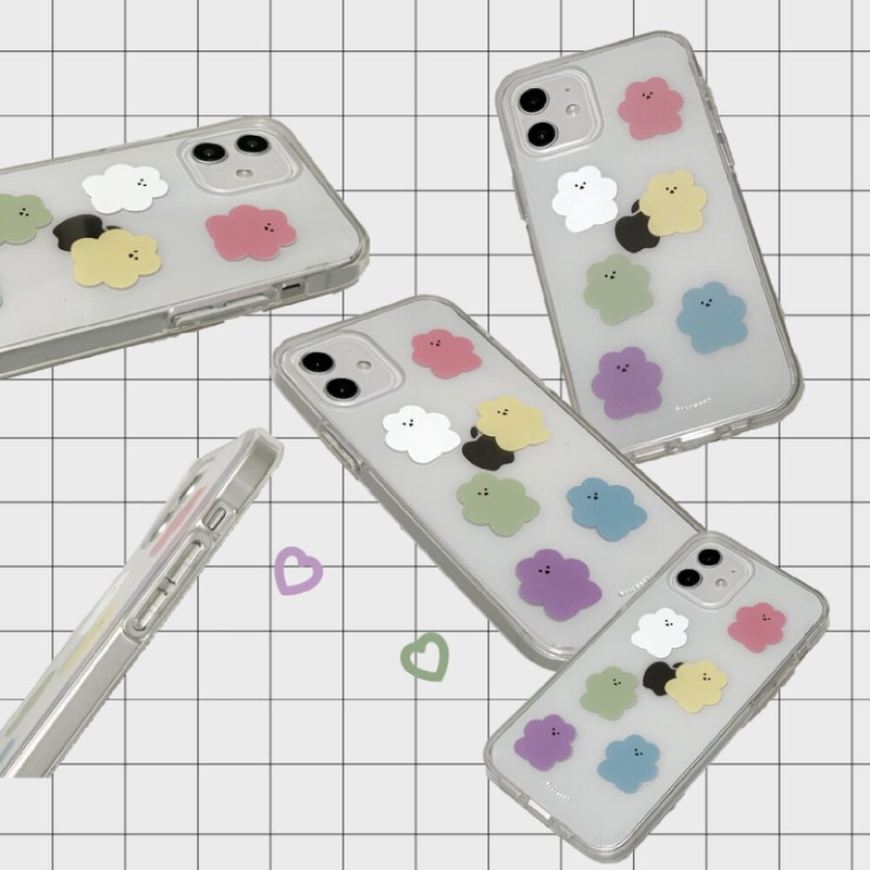 韓國文創 Chanibear Phone case -jellhard, Pastel 舒适的使用和保护 - Phone Cases - Plastic Multicolor