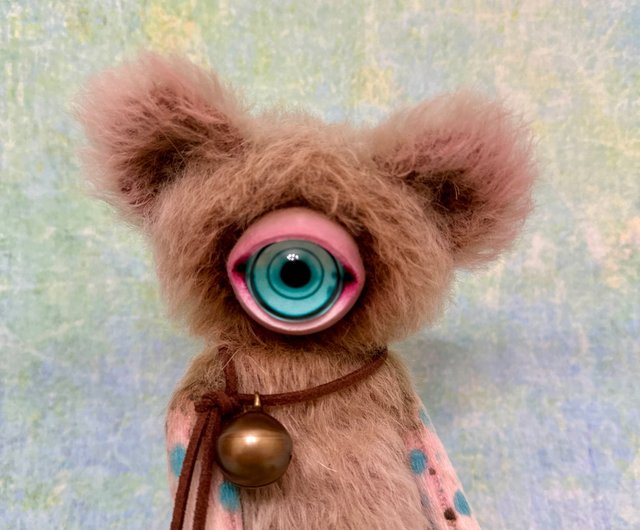 Teddy bear - cyclops, big size; plushie teddy bear _MADE-TO-ORDER