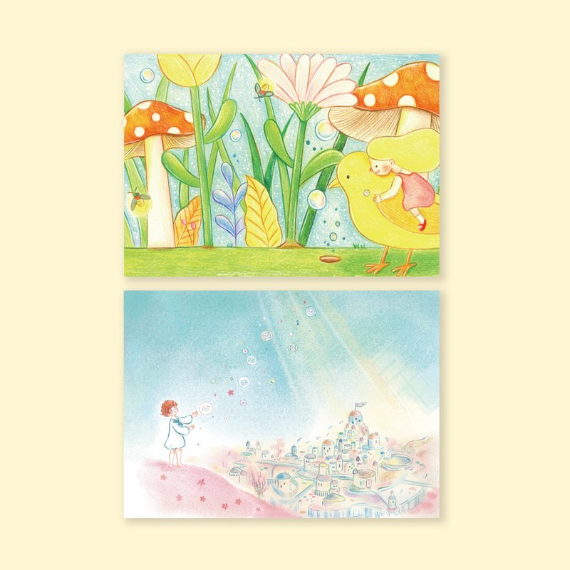 永遠的朋友 明信片 - 卡片/明信片 - 紙 多色