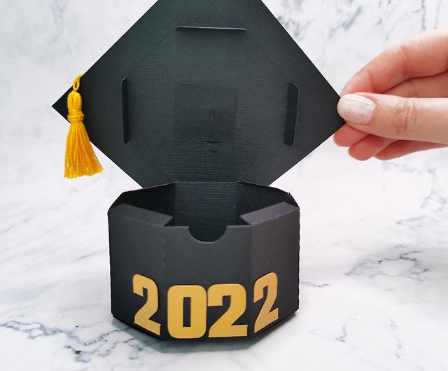 graduation cap box template