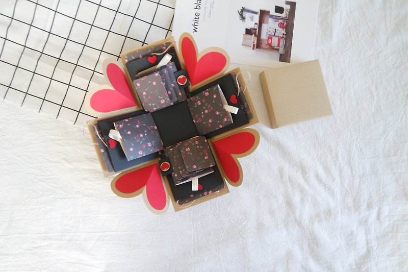 Sweet Home Gift Box Card - Zephyr Kyoto - Handmade Card / Explosion Box / Valentine Card - Cards & Postcards - Paper 