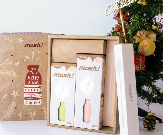 mosh! milk thermos Christmas hardcover gift box (random color mix) - Shop  doshishataiwan Vacuum Flasks - Pinkoi