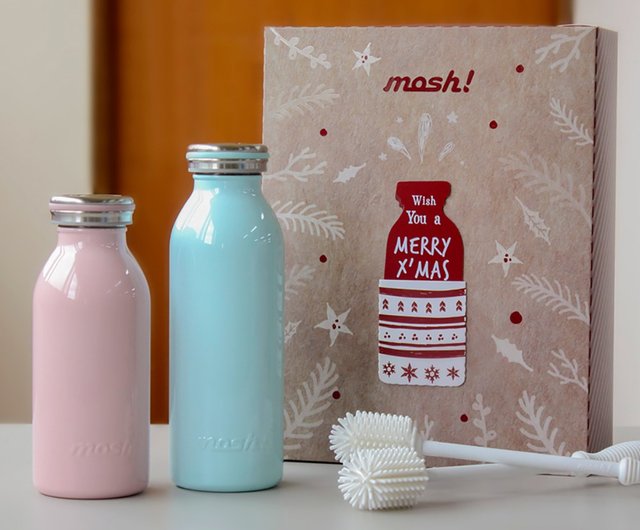 mosh! milk thermos Christmas hardcover gift box (random color mix) - Shop  doshishataiwan Vacuum Flasks - Pinkoi