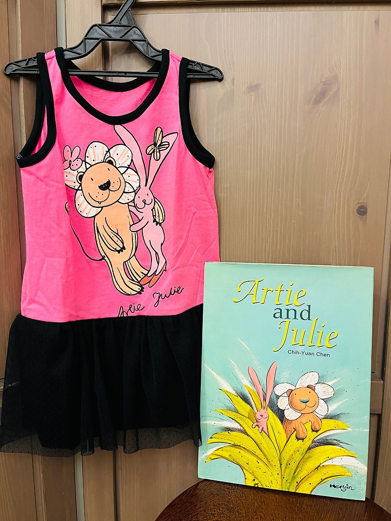 Adi and Julie sleeveless dress 100/110/120 - One Piece Dresses - Cotton & Hemp Pink