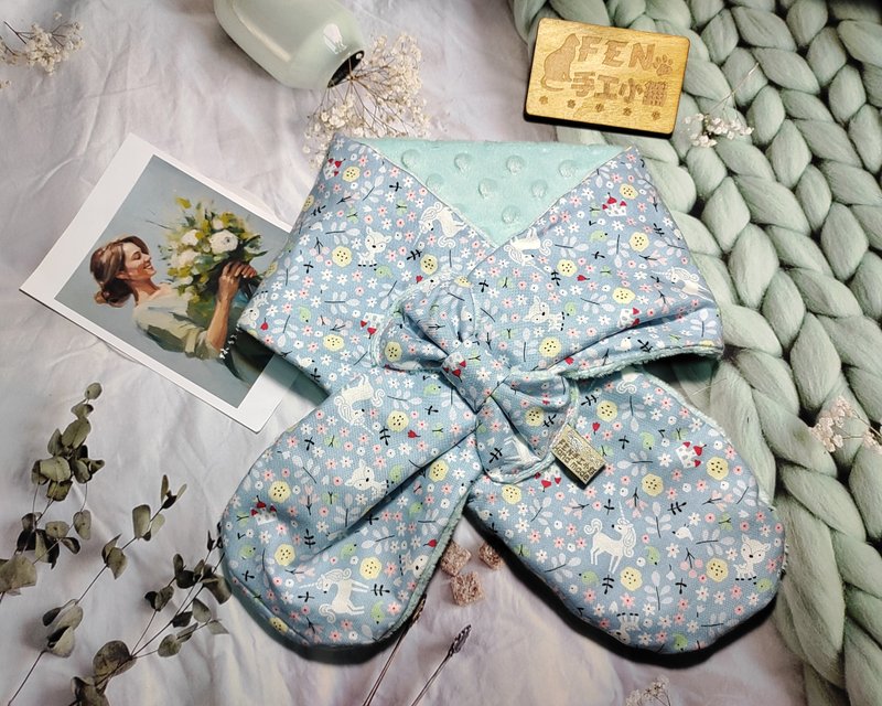 韓國薄棉布獨角獸花園手作圍脖-不分年齡圍脖-圍巾-脖圍-短圍巾-- - 圍巾/披肩 - 棉．麻 