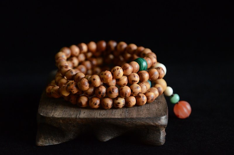 [Returned] Yabaimu 108 Beads Bracelet - สร้อยข้อมือ - ไม้ สีกากี