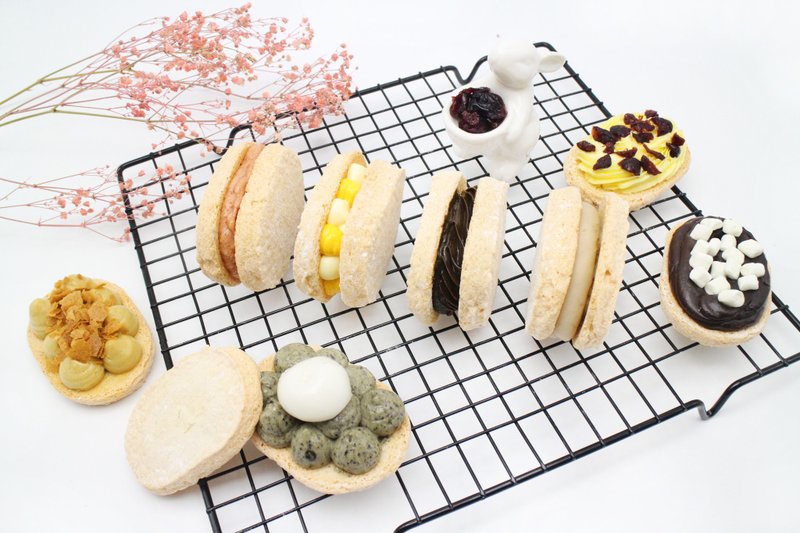 【雙11折扣】達克瓦茲/法式甜點/送禮首選/酥鬆厚餡/十款口味 - 蛋糕/甜點 - 新鮮食材 金色