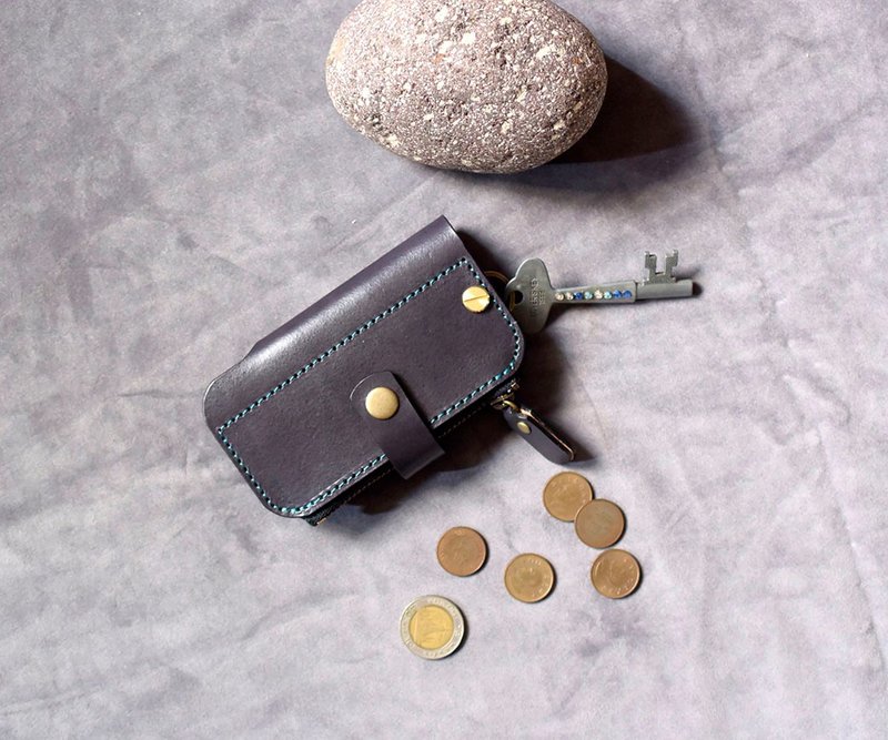 現貨  真皮鑰匙包K21//新居小禮/ - 鑰匙圈/鑰匙包 - 真皮 